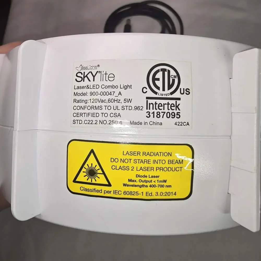 BlissLights Sky Lite Laser & LED Combo Light – Model 900-00047_A – Tested Works!